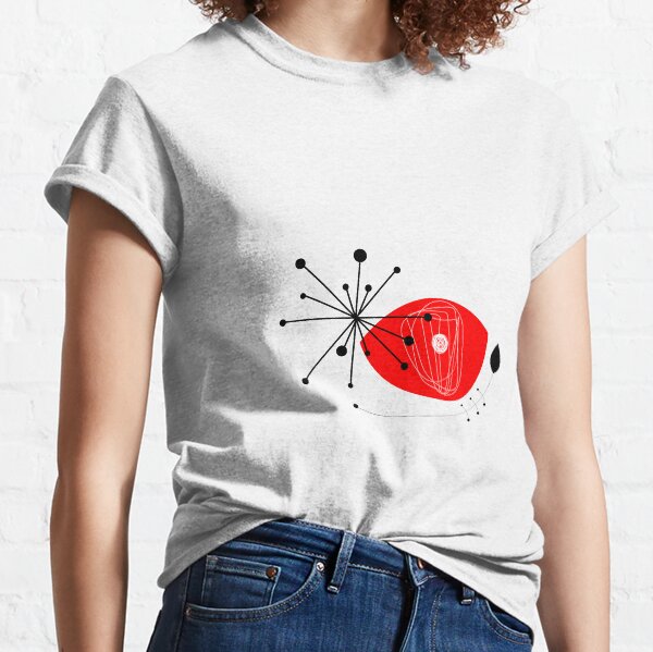 Item preview, Composition with red eye element and abstract floral shapes designed and sold by Digina.