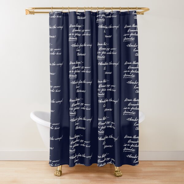 Item preview, NAVY BLUE It's A Wonderful Life Movie Quote about Friends designed and sold by junepillows.