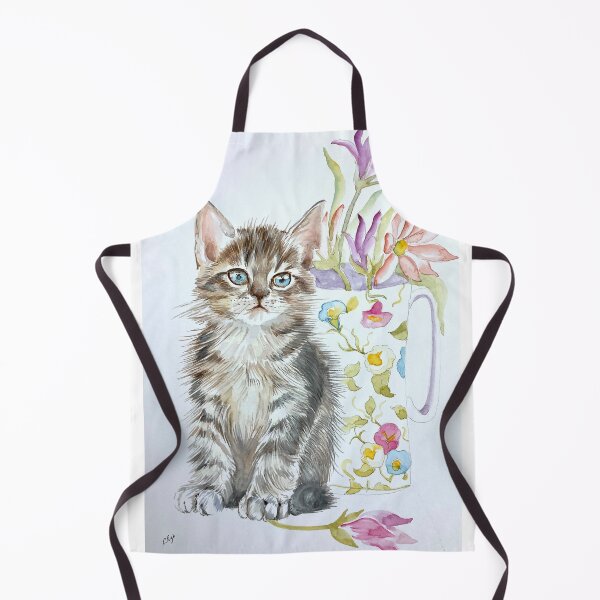 Item preview, Kitten and vase designed and sold by CPughArtist.