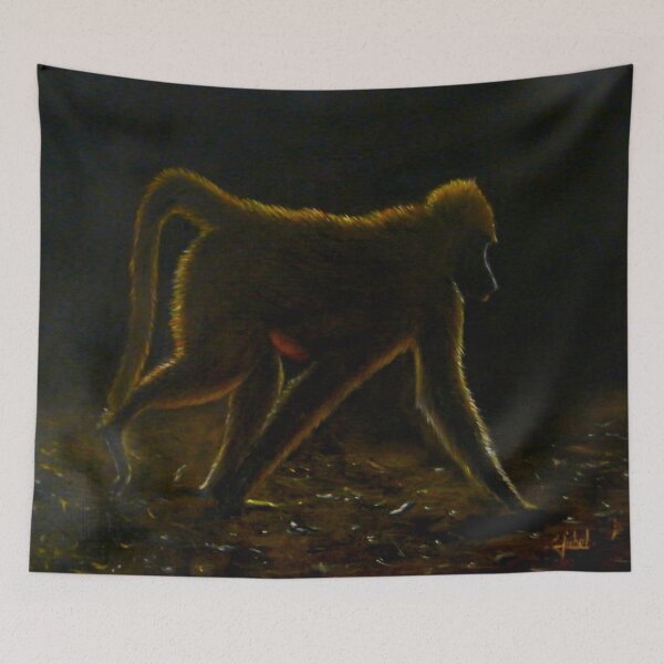 Item preview, Chacma baboon at dusk designed and sold by beatrice-juhel.