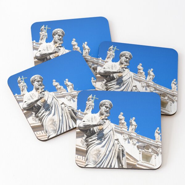 Item preview, Saint Peter statue in front of Saint Peter Cathedral - Rome, Italy - Vatican City designed and sold by Paolo Modena Photography    -   Fine Italian Art.