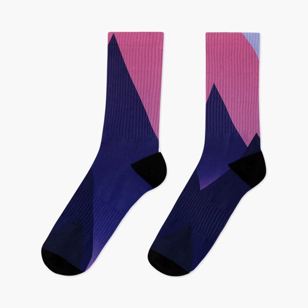 Item preview, Abstract Blue Purple Mountain designed and sold by cation-studio.