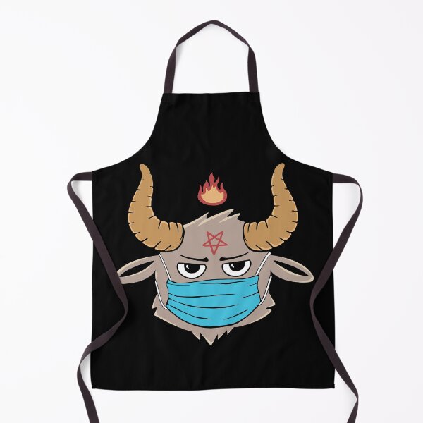 Item preview, Cute Satan Goat Wearing Mask designed and sold by predatorart93.
