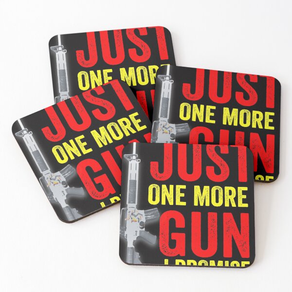 Item preview, JUST ONE MORE GUN I PROMISE designed and sold by Hussain Shirts.
