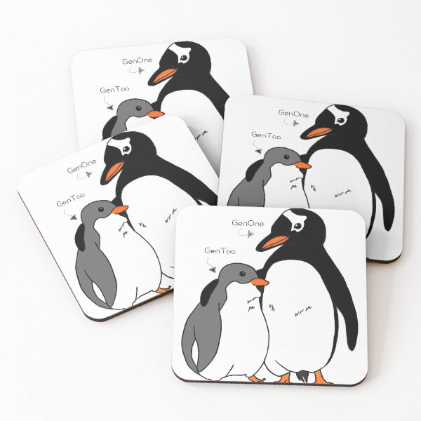 Item preview, GenOne, GenToo designed and sold by Sophie Draws Penguins.