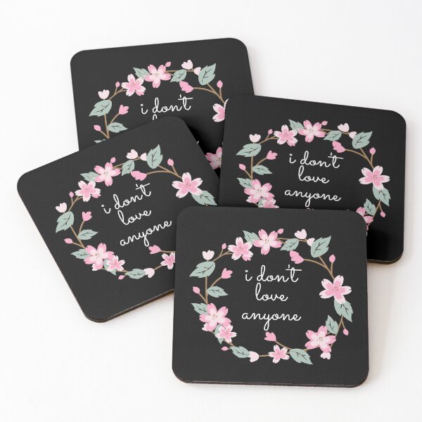 Item preview, Flower Wreath Insults I Don't Love Anyone designed and sold by Nathalie Aynié.