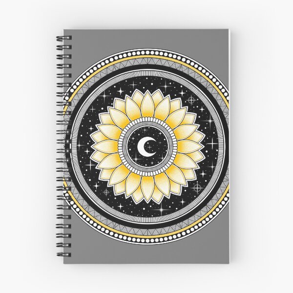 Item preview, Sunflower and Moon Mandala designed and sold by LorenaElenaArt.