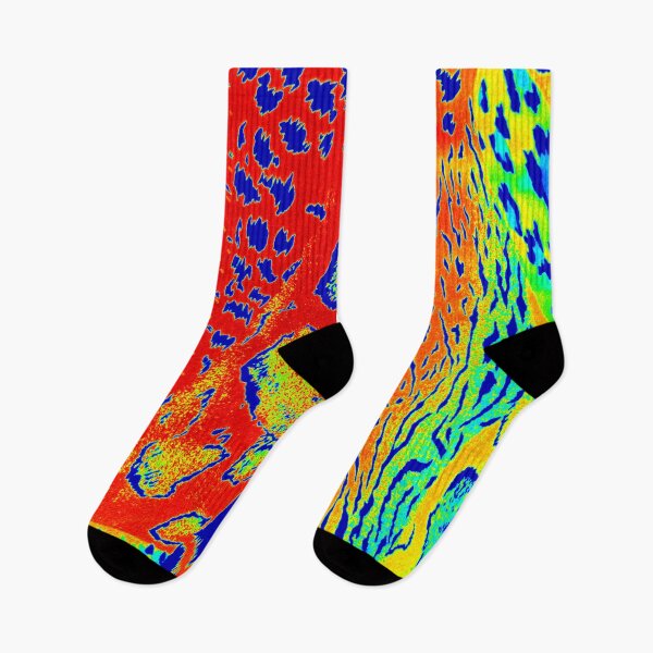 Item preview, Abstract Mixed Animal Print in Blues, Green, Orange and Yellow designed and sold by AlteredAtelier.