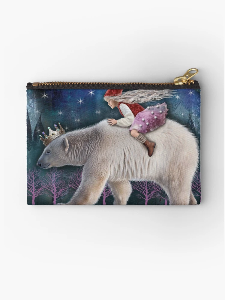 Thumbnail 1 of 4, Zipper Pouch, POLAR BEAR RIDE designed and sold by Made Balbat.