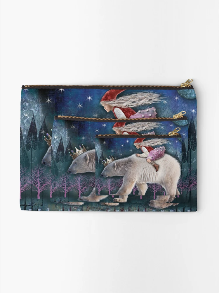 Thumbnail 2 of 4, Zipper Pouch, POLAR BEAR RIDE designed and sold by Made Balbat.
