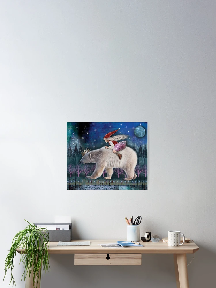 Thumbnail 2 of 3, Poster, POLAR BEAR RIDE designed and sold by Made Balbat.
