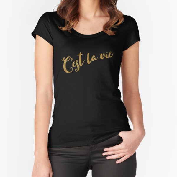 Golden Look C'est la Vie Fitted Scoop T-Shirt