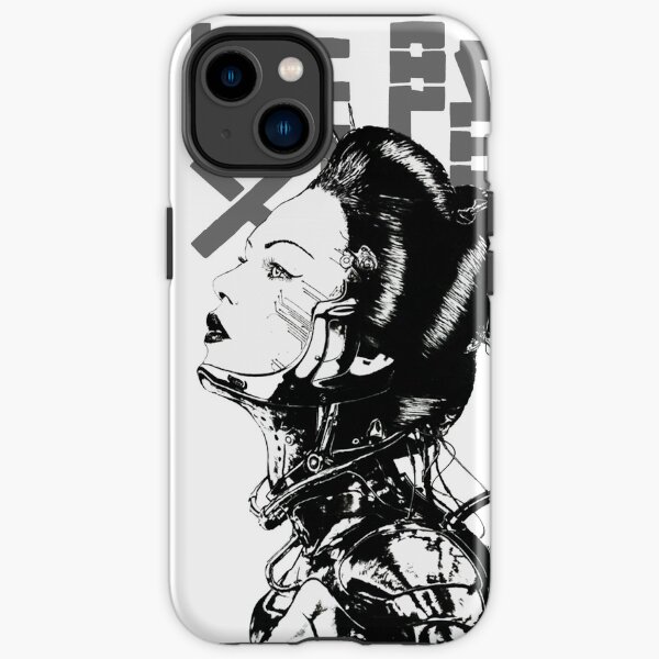 Cyberpunk Girl Vaporwave Ästhetik iPhone Robuste Hülle