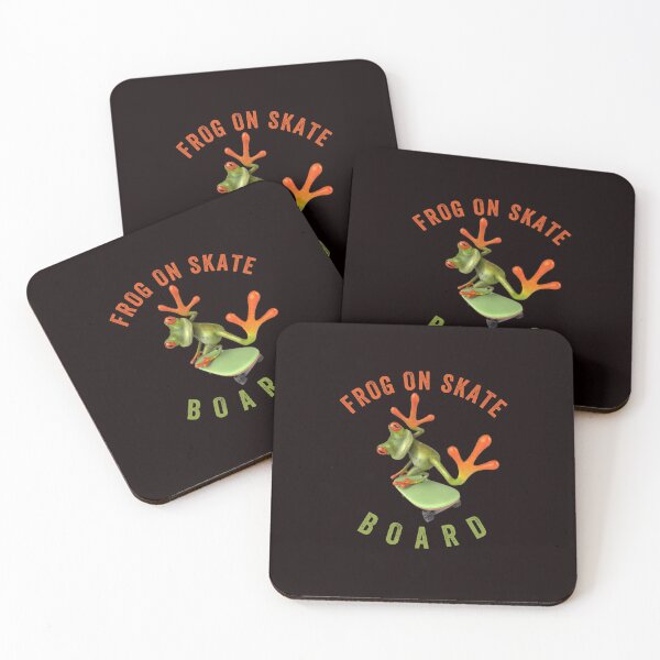 Item preview, FROG ON SKATE BOARD designed and sold by Hussain Shirts.