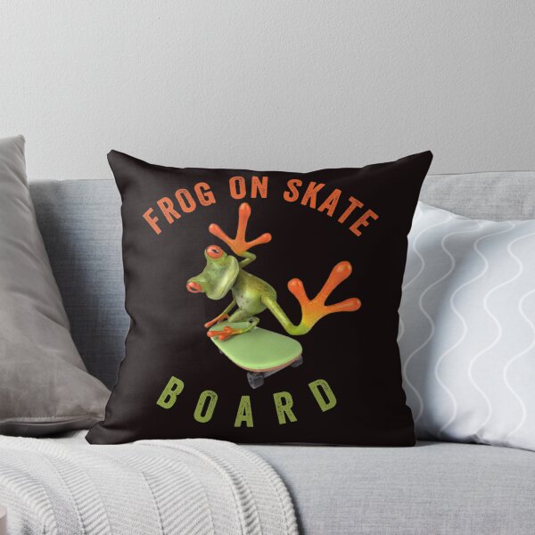 Item preview, FROG ON SKATE BOARD designed and sold by Hussain Shirts.
