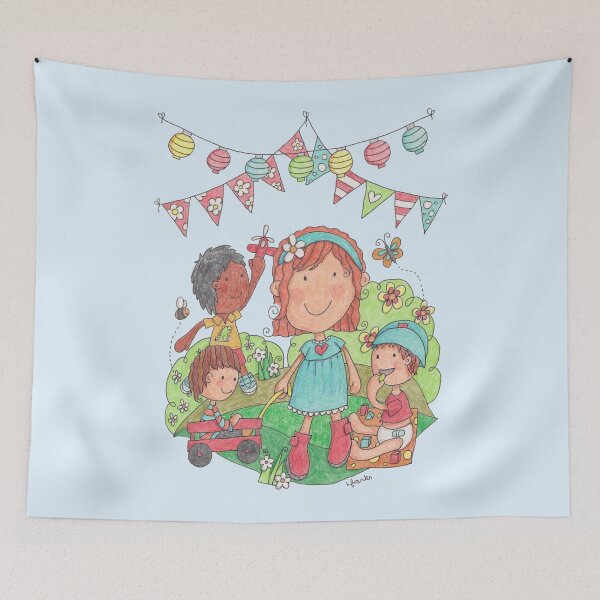 Item preview, Garden Play Date designed and sold by LouiseFranksArt.