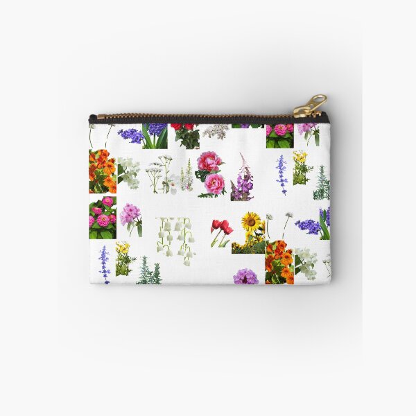 Aperçu de l'œuvre Zinnia Yarrow Jasmin blanc Trèfle blanc Verveine violette Valériane Tansy Tournesol Muflier motif floral design créée et vendue par Codeabdul.