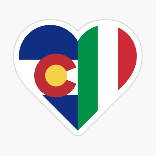Colorado Italian Love Sticker