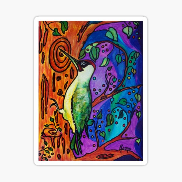 Yaffle - The Green Woodpecker Sticker