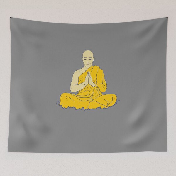 Item preview, Meditating Monk designed and sold by kallydru.