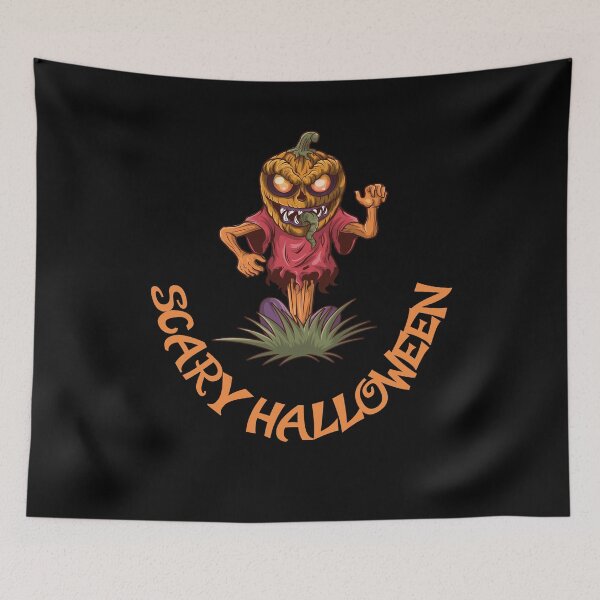 Item preview, Scary Halloween Scarecrow Pumpkin Gift designed and sold by Tomsens.