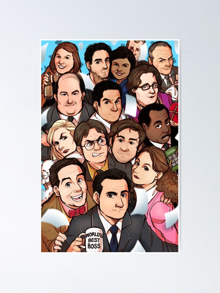 "The Office Anime" Poster by Flakey- | Redbubble