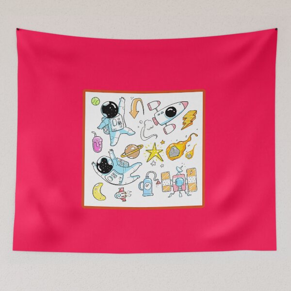 Item preview, Spaceship cartoon sticker designed and sold by Sahil Randhawa.