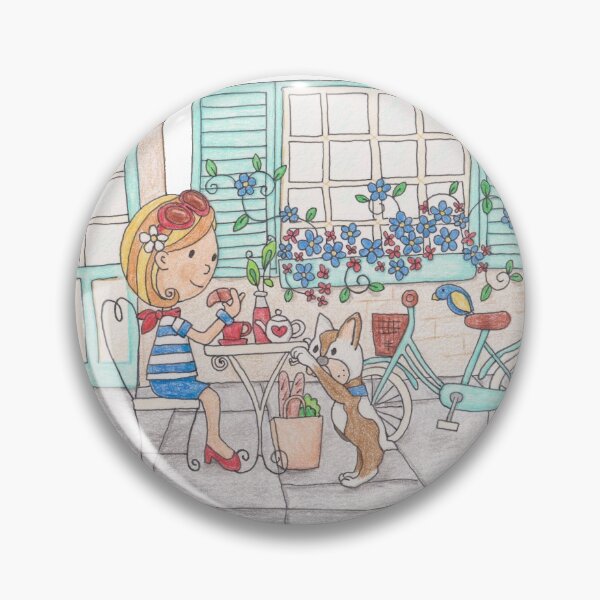 Item preview, French Street Bistro Cafe designed and sold by LouiseFranksArt.