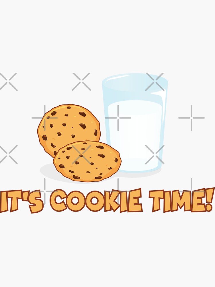 "Its Cookie Time" Sticker for Sale by TheInkElephant Redbubble