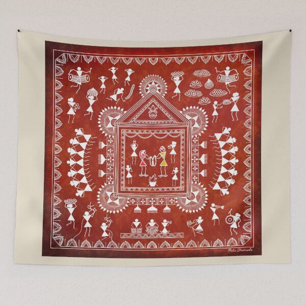 Item preview, Warli wedding  designed and sold by Prita-D.