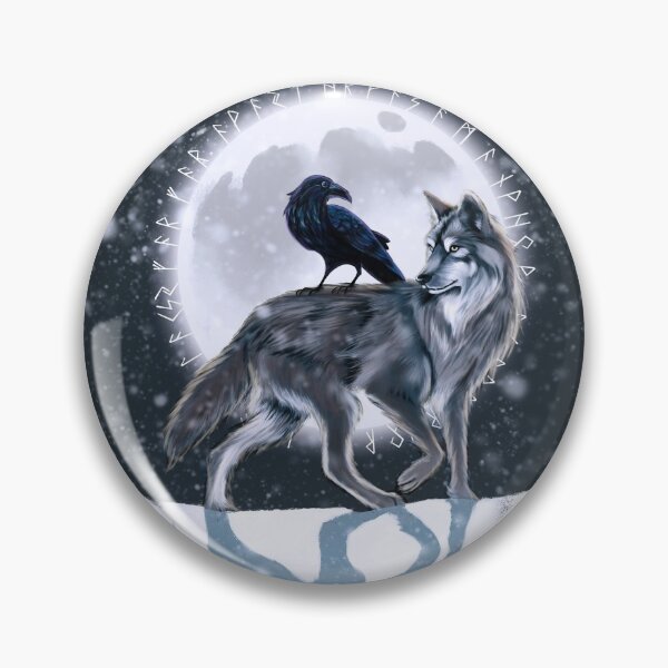 Item preview, Raven and her Wolf designed and sold by Amberakart.