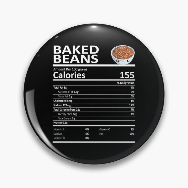 Item preview, Baked Beans Nutritional Value Funny Festive Holiday designed and sold by fatamyfan1.