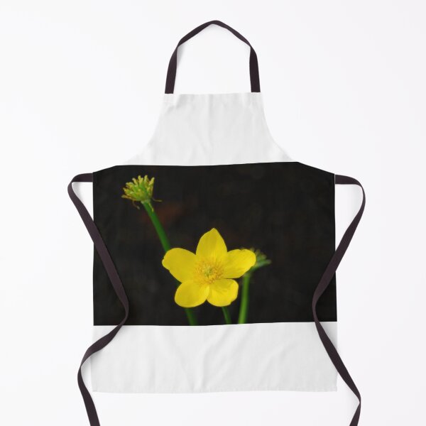 Item preview, Caltha Palustris - Bright Yellow on Black designed and sold by justbmac.
