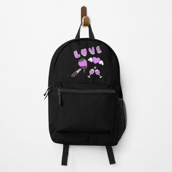 Vista previa del artículo con la obra «Case AG Love Purple Flying Heart Fresas», diseñado y vendido por AchrafOc.