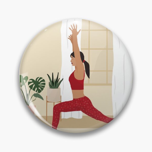 Item preview, Woman Doing Yoga with Plants Minimal Abstract Art designed and sold by Susie Gallery.