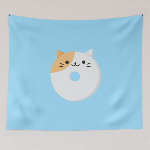 Item preview, Cute Cat Character Donut Illustration  designed and sold by FriendsList.