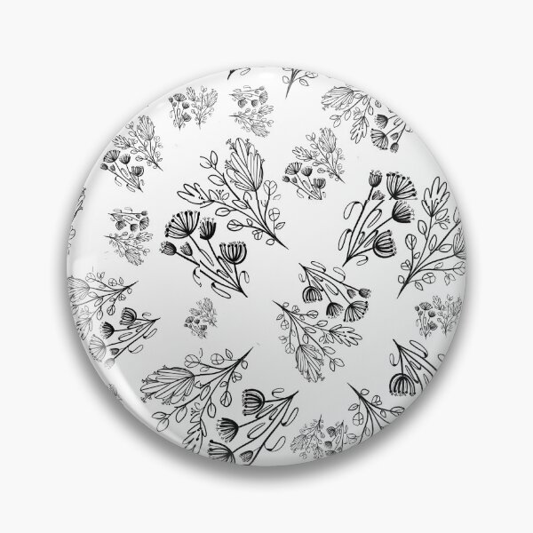 Estampado de flores. Diseño original. Un buen regalo para ti y tus amigos. Chapa