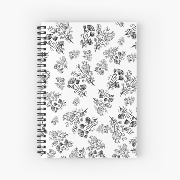 Estampado de flores. Diseño original. Un buen regalo para ti y tus amigos. Cuaderno de espiral