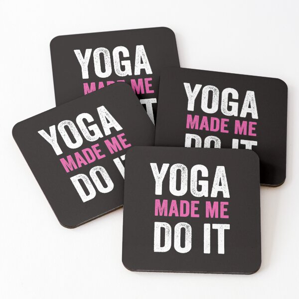 Item preview, YOGA MADE ME DO IT designed and sold by Hussain Shirts.