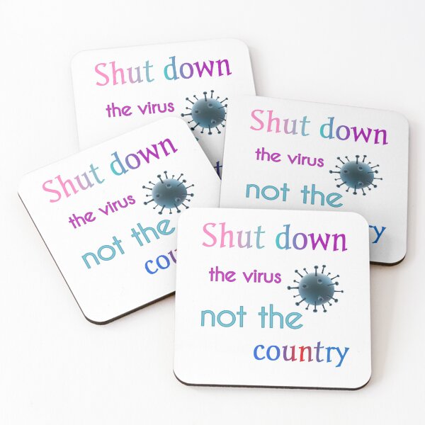 Item preview, Shut Down The Virus Not The Country designed and sold by Fatimalak.