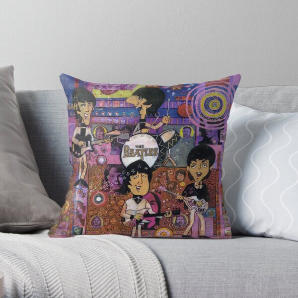 Saturday Morning Cartoons Throw Pillow
