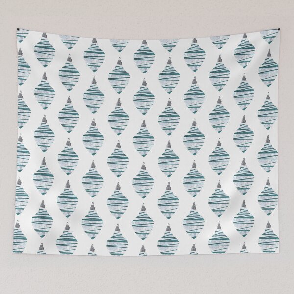 Item preview, Bauble - Blue scribbly designed and sold by BabbanGaelg.
