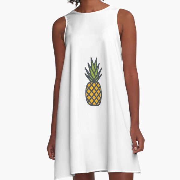 Large Pineapple A-Line Dress