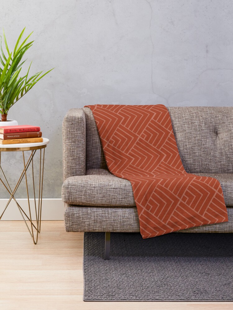 Throw blanket best sale rust color