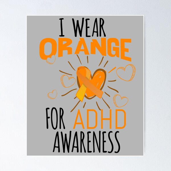 ADHD Awareness Support ADD Attention Disorder Love Heart Mom Dad Gifts  Sticker for Sale by TopTeeShop
