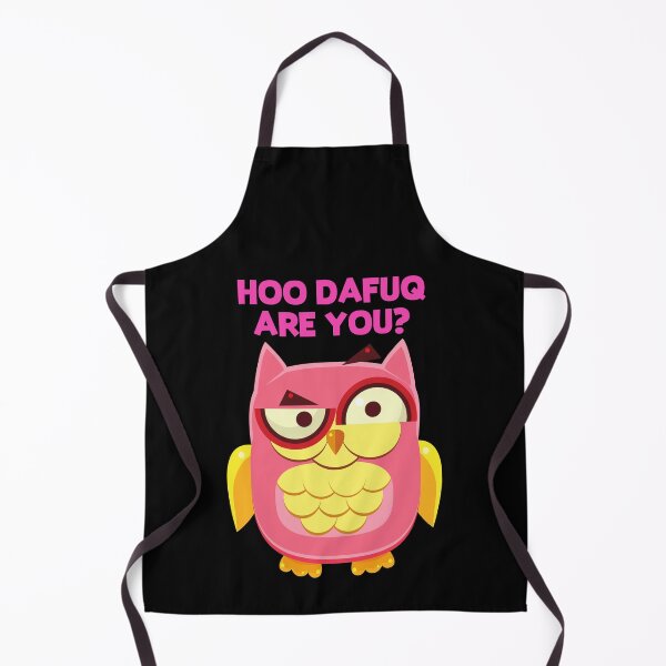 Item preview, Funny Owl Meme HOO DAFUQ ARE YOU? Design designed and sold by LevelUpMerch.