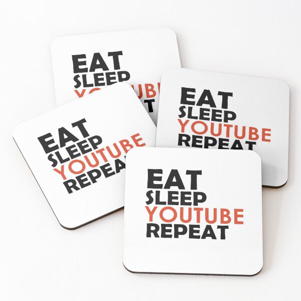 Item preview, Eat. Sleep. YOUTUBE. Repeat - Youtube design  designed and sold by BasicWear.