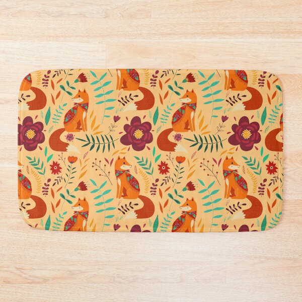 Item preview, Foxes and flowers designed and sold by MadaFaCose.