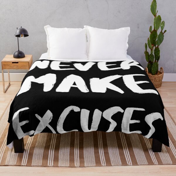 Item preview, Never make excuses - take responsibility, be accountable. That is how you grow and improve. designed and sold by JellyBeenzz.