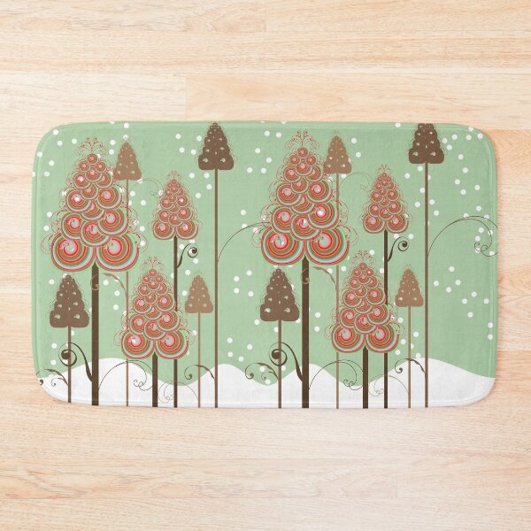 Item preview, Whimsical Christmas Trees Winter Wonderland designed and sold by fatfatin.